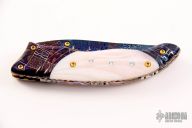 Damascus and Pink Pearl Linerlock