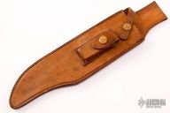 Model 12-13 Sheath - H.Heiser Brown Button