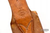 Model 12-13 Sheath - H.Heiser Brown Button