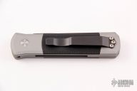 Godson 702 - Grey Handle / Black G10 Inlays / Black Blade / Plain Edge