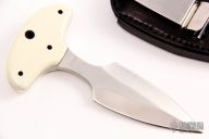 White G-10 Push Dagger 
