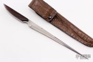 Damascus Stiletto - Ironwood