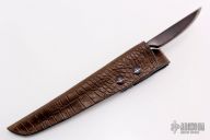 Damascus Stiletto - Ironwood