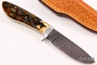 Damascus and Mammoth Ivory Hunter