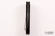  Custom M2 Auto Tanto Damascus - Burl Wood Inlays