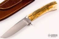 Drop Point hunter - Mammoth Ivory