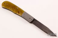 Slipjoint - Damascus and Sheeps Horn