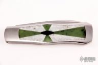 Interframe Lockback w/ Multi Jade Inlays