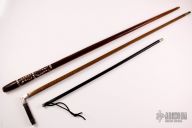 2 Vintage Wooden Walking Sticks and a Swagger Stick