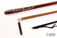 2 Vintage Wooden Walking Sticks and a Swagger Stick