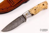 Drop Point Hunter - Feather Damascus