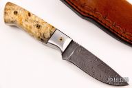 Drop Point Hunter - Feather Damascus