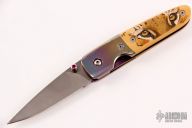  850 Mel Pardue Design Liner Lock w/ Scrimshaw