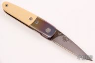  850 Mel Pardue Design Liner Lock w/ Scrimshaw