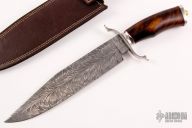Feather Damascus Bowie