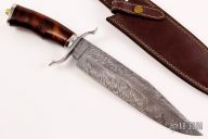 Feather Damascus Bowie