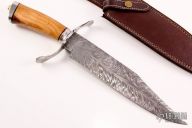 Feather Damascus Bowie