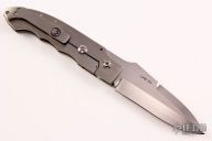 Framelock Flipper - Skull Pivot and Engraved Clip