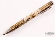 500 Series Cap Pen - 3-Color Mokume, Mammoth Tooth and Faceted Ti