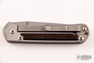 2011 Large Sebenza - Wenge Wood w/ Gold and Silver inlays