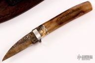 Wharncliffe - Oosic w/ Bird's Eye Pattern Damascus