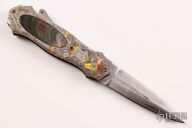 Engraved Folding Dagger