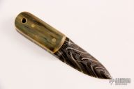 Damascus Magnetic Push Dagger