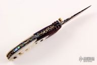 Damascus and Pearl Linerlock 