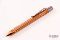 Straight Fluted Copper Clicker Pen