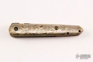 Damascus and Mokume Linerlock Dagger