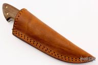 Small Damascus Utility Hunter - Engraved