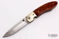 Linerlock Folder - Amboynia Burl