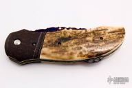 Lockback - Damascus/Mammoth Ivory