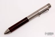 Custom Titanium Pen with Ironwood and Faceted Accents