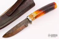 Stag and Damascus Hunter