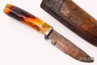 Stag and Damascus Hunter