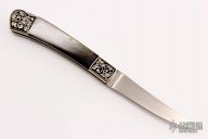 Engraved Lockback - Black Lip Pearl