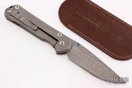 Large Sebenza 21 - Devin Thomas Stainless Basket Weave Damascus