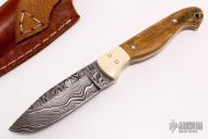 Damascus and Mammoth Ivory Hunter