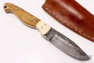 Damascus and Mammoth Ivory Hunter