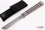 Samson Ground 5" Tanto Balisong - Military Finish