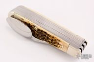 6354HB SS Case Hobo Knife - Amber Bone 