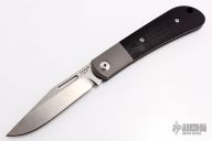 Slipjoint - Tumbled Blade and Black G-10