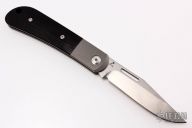 Slipjoint - Tumbled Blade and Black G-10