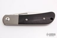 Slipjoint - Tumbled Blade and Black G-10