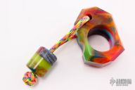 NSK Custom Knuck - Blue Wood/Rainbow