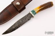 Hunter - Stag w/ W-Twist Pattern Damascus