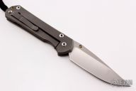 Large Sebenza 21 - Unique Graphic - Gold Sapphire Inlay