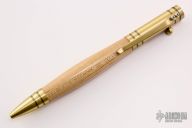Maple and Bronze Bolt Action Pen/stylus