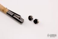 Curly Maple and Gun Metal Bolt Action Pen/Stylus